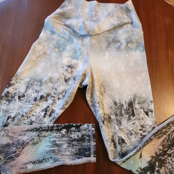 Evolution and Creation Leggings (Wintery Forest Pattern) - Picture 7 of 10